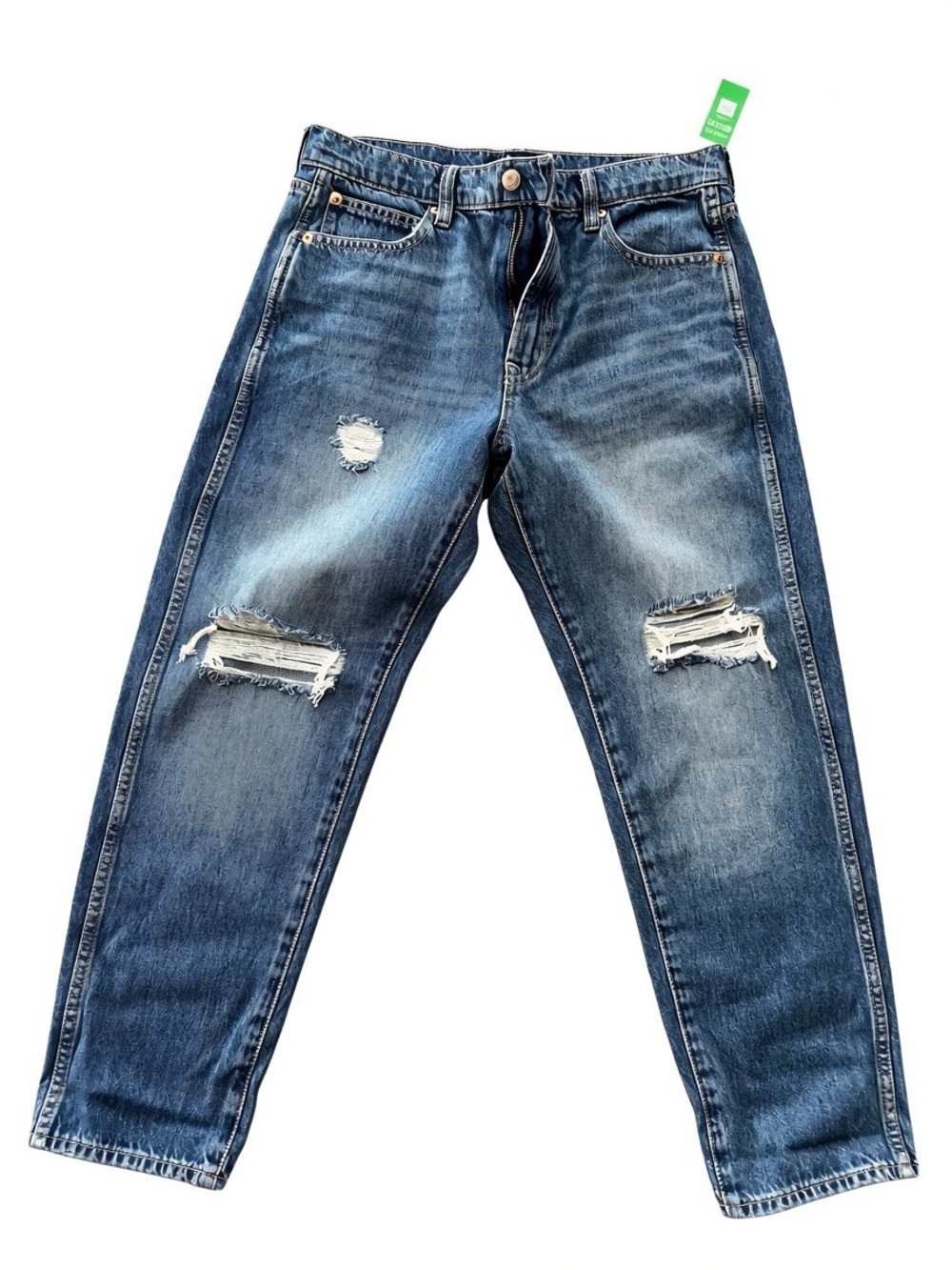 GAP Men's Relaxed Distressed Blue Denim Jeans